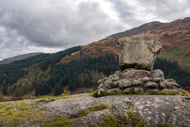 Bruces Stone in Glen Trool Scotland - Photo, Image