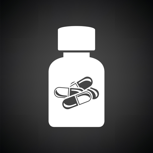 Pills bottle icon - Vector, afbeelding