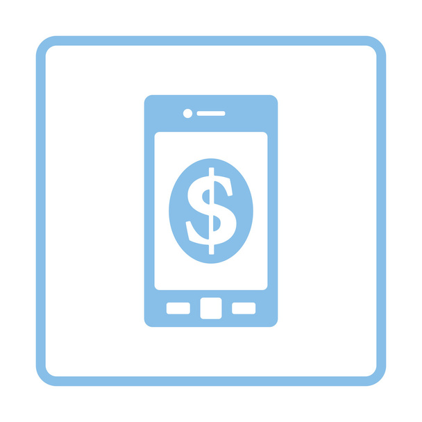 smartphone con icona simbolo dollaro
 - Vettoriali, immagini