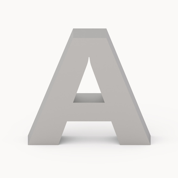 Matte grey font A - Фото, изображение