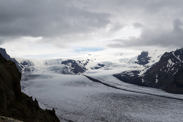 Skaftafellsjokull glacie İzlanda'nın en etkileyici biri - Fotoğraf, Görsel