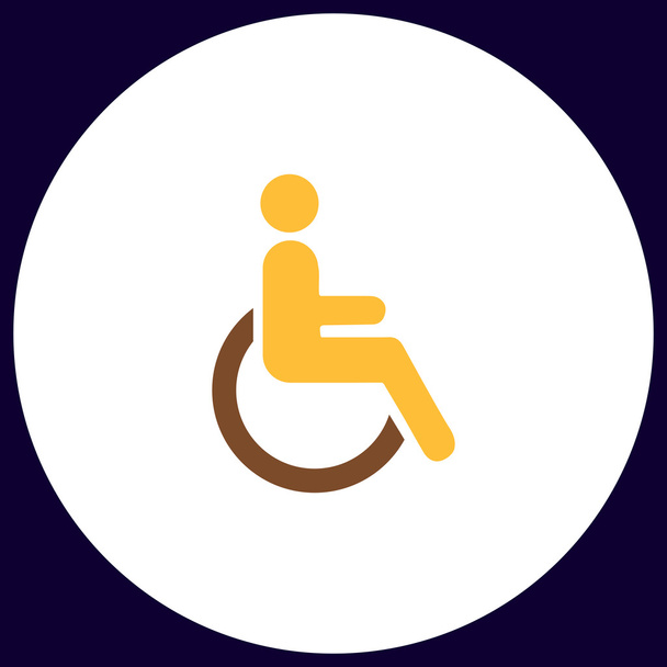 Handicap computer symbool - Vector, afbeelding
