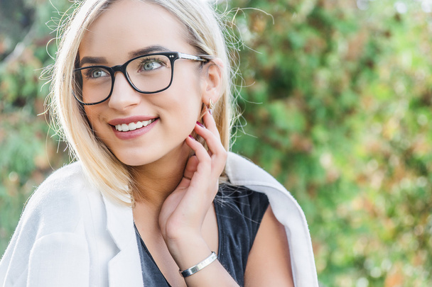 young woman in glasses - Photo, Image