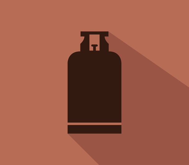 gas cylinder icon illustrated and colored - Foto, Imagem
