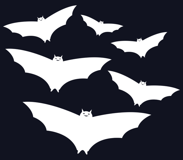 patterns of bats illustrated and colored - Photo, Image