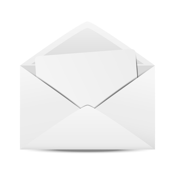 белый конверт
 - Вектор,изображение