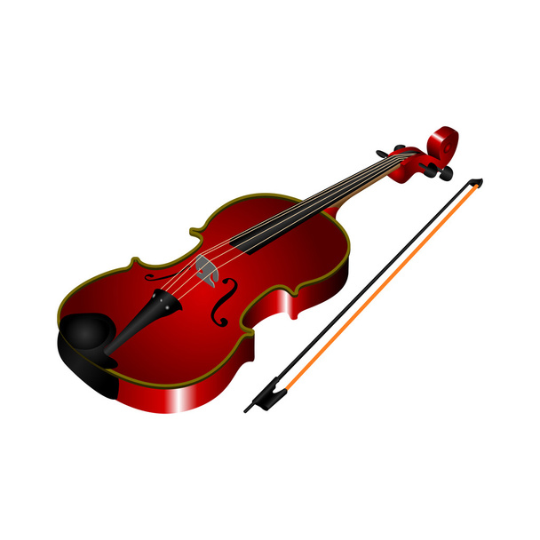 Musical instrument illustration - Vector, Imagen