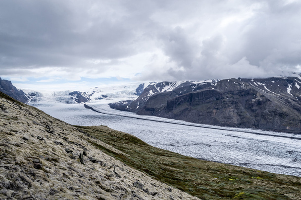 Skaftafellsjokull glacie, egyike a leg--bb impresive, Izland - Fotó, kép