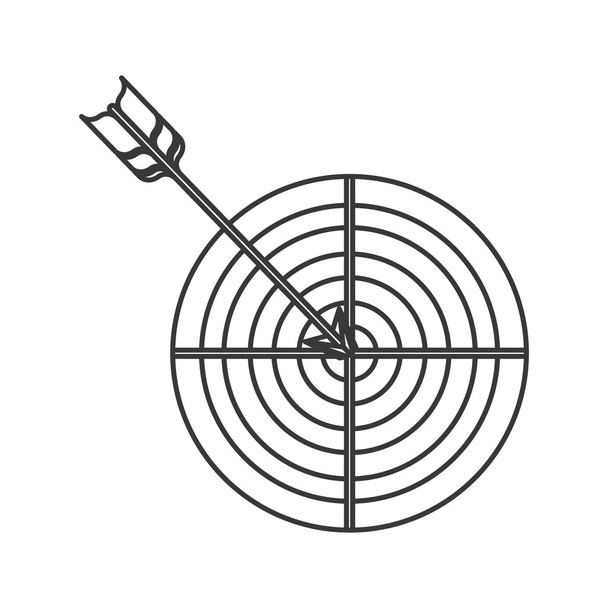 rundes Zielsymbol - Vektor, Bild