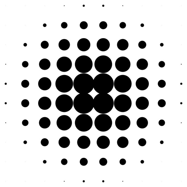 Circle halftone pattern - Vector, Image