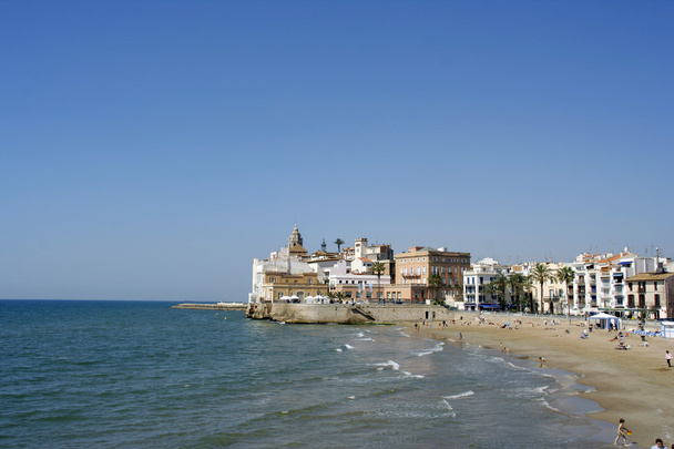 sitges church view - Photo, Image