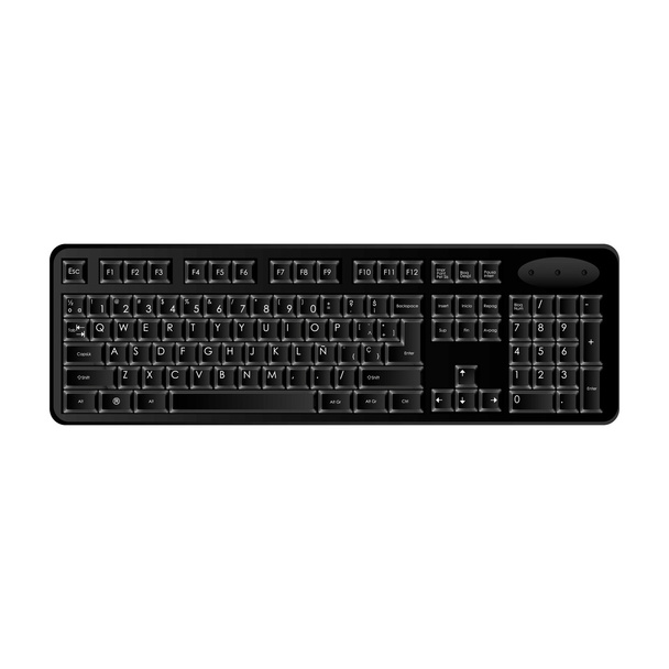 computer keyboard icon image - ベクター画像