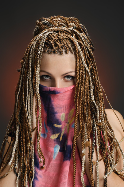 girl with an african plaits - Fotografie, Obrázek