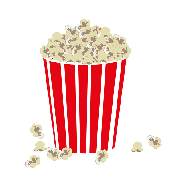 mozi pattogatott kukorica ikon kép - Vektor, kép