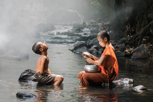 Monk and boy - Photo, Image