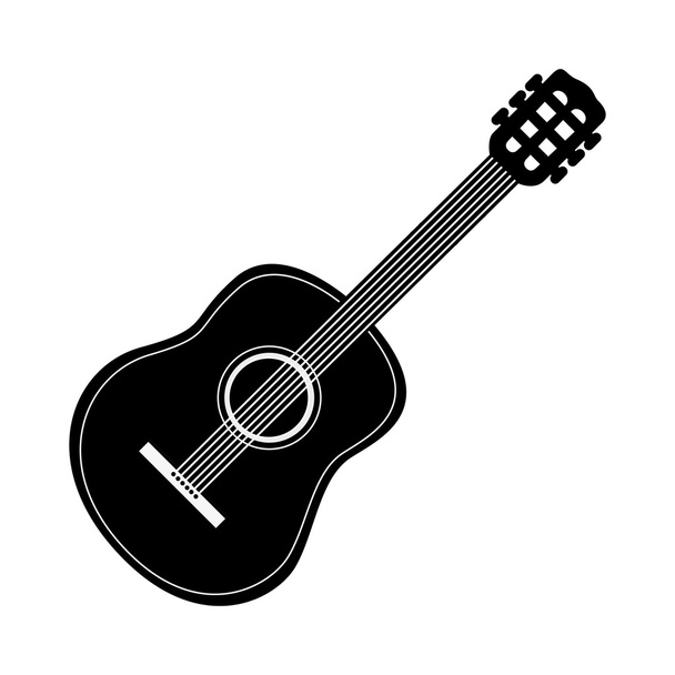 guitar icon image - Vector, Image