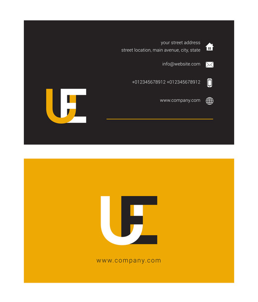 Letter logo, Business card Template - Vector, Image