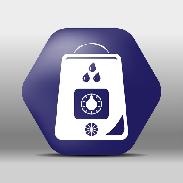 humidificador icono botón logotipo símbolo concepto de alta calidad
 - Vector, Imagen