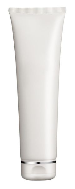 Tubo de cosmética de plástico blanco liso
 - Foto, Imagen