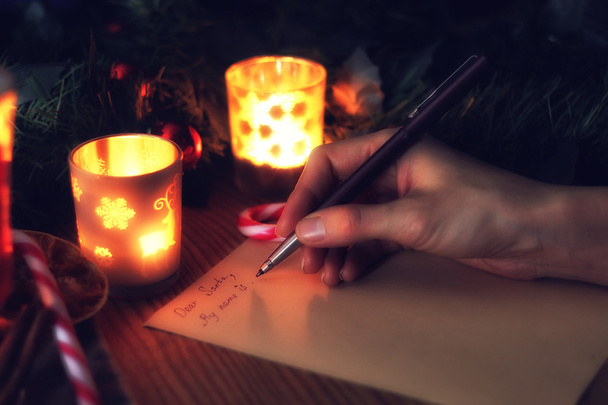 Hand schreiben Wunschjahr - Foto, Bild
