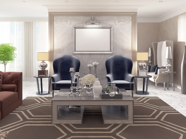 Két luxus fotel, art Deco stílusban. - Fotó, kép
