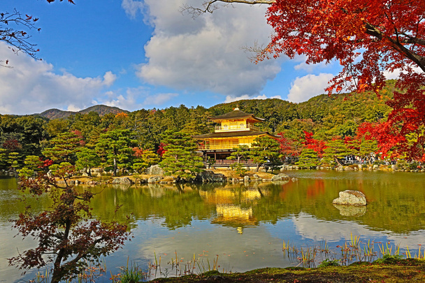 Golden Pavilion Kinkakuji Temple in Kyoto Japan - Photo, Image