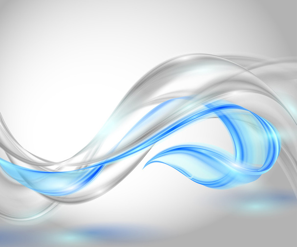 αφηρημένη γκρι κουνώντας φόντο με μπλε στοιχείο - Διάνυσμα, εικόνα