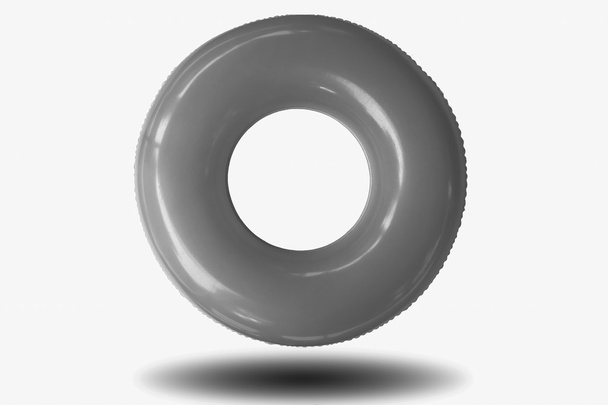 Gray swim ring isolated - 写真・画像