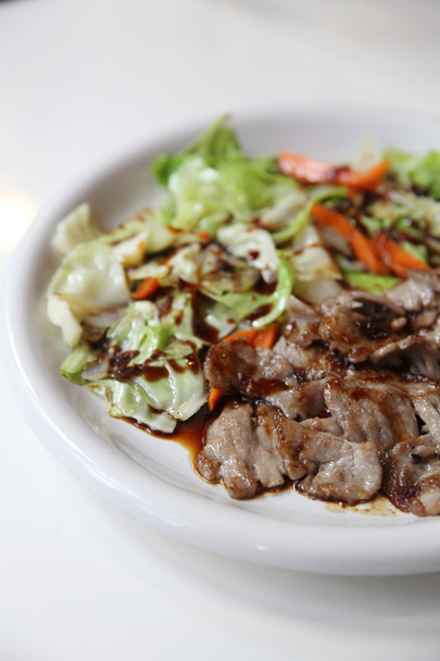 Beef yakiniku in close up , Japanese food - Photo, Image