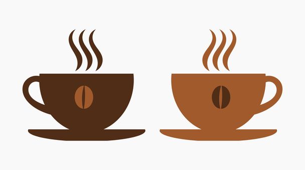 2コーヒーカップ - ベクター画像