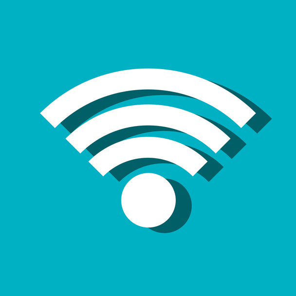 WiFi bağlantı işaret izole simgesi - Vektör, Görsel