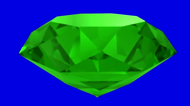 Смарагдовий зелений камінь камінь прядіння фону петлі 4K
 - Кадри, відео