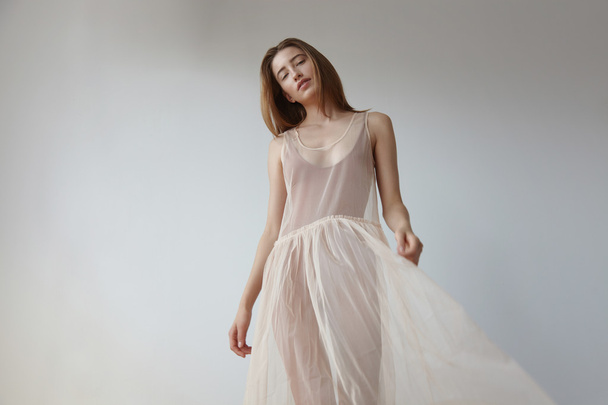 woman in transparent ballerina's dress - Fotografie, Obrázek