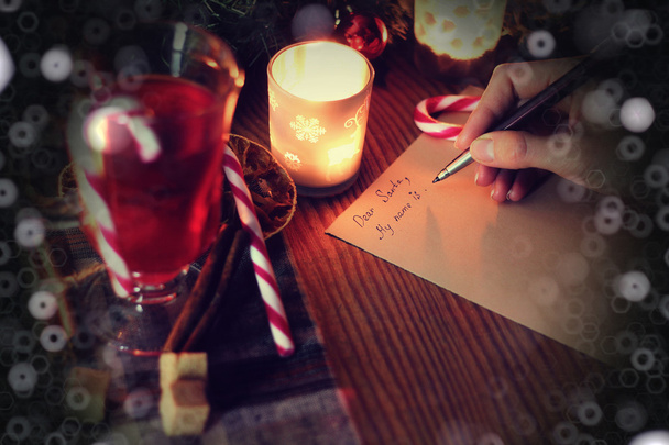 karácsonyi kézzel írás története - Fotó, kép