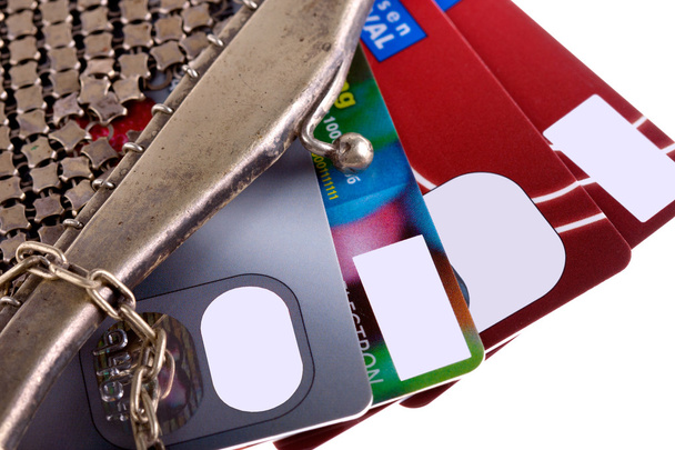 Kredi kartlı cüzdan - Fotoğraf, Görsel