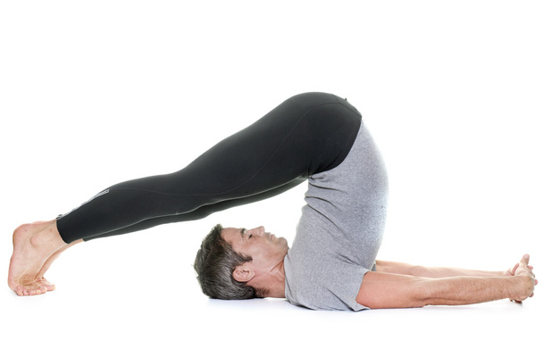 yoga man in studio - Fotografie, Obrázek