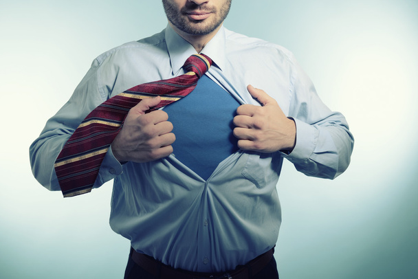 Businessman like superhero - Фото, изображение