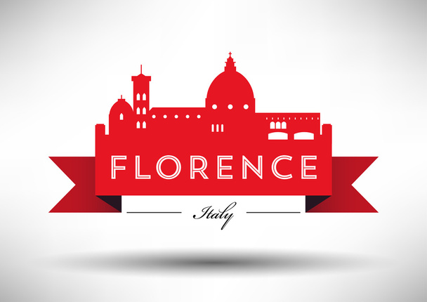 Graafinen suunnittelu Florence City Skyline
 - Vektori, kuva