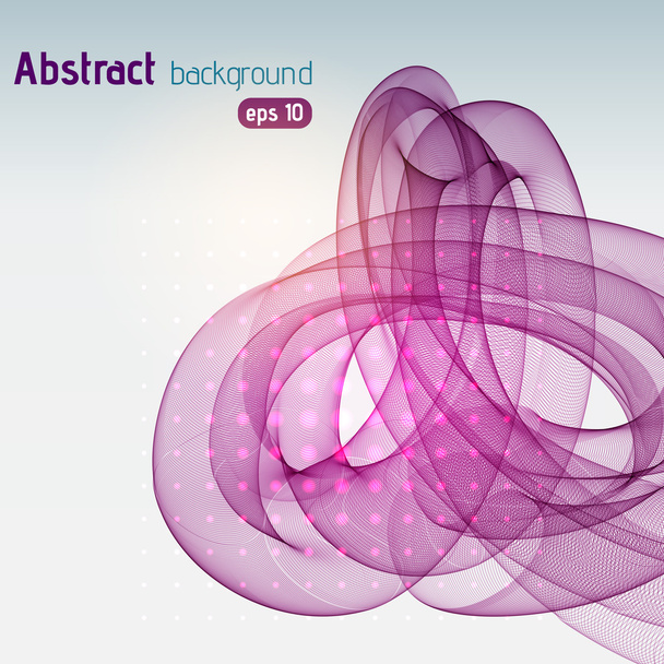 Vector graphic waves on a white background, vector illustration. Pink, purple colors - Vektör, Görsel