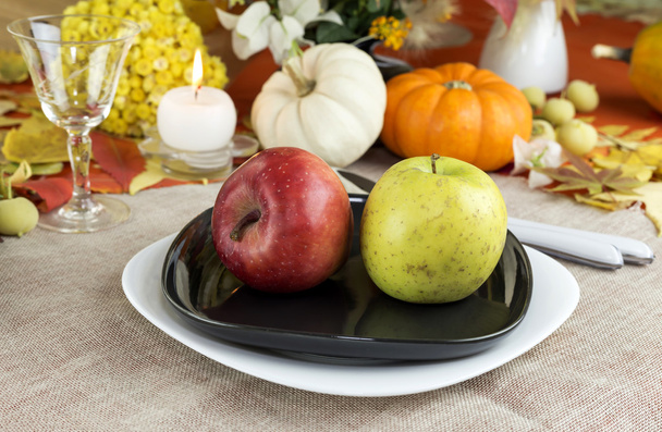 秋料理テーブルなデザイン - 写真・画像