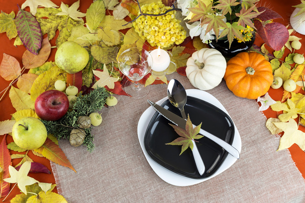 Projeto outono servindo mesa
 - Foto, Imagem