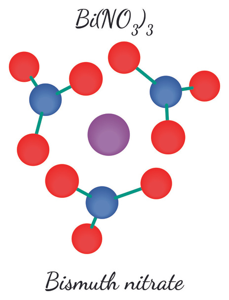Bismut molekuly dusičnan Bin3o9 - Vektor, obrázek