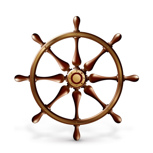 Ship's wheel, 10eps - Vector, imagen