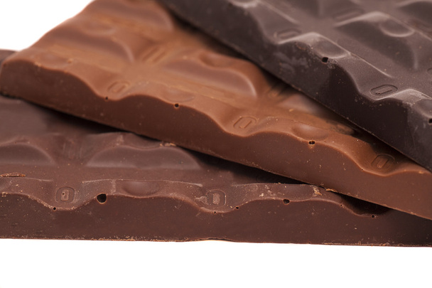 Chocolate bars antioxidant background - Foto, Imagen