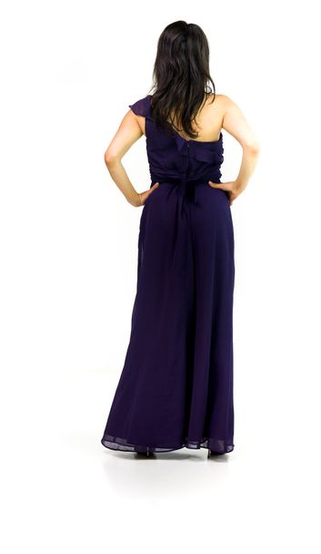 woman in evening dress back view - Photo, Image