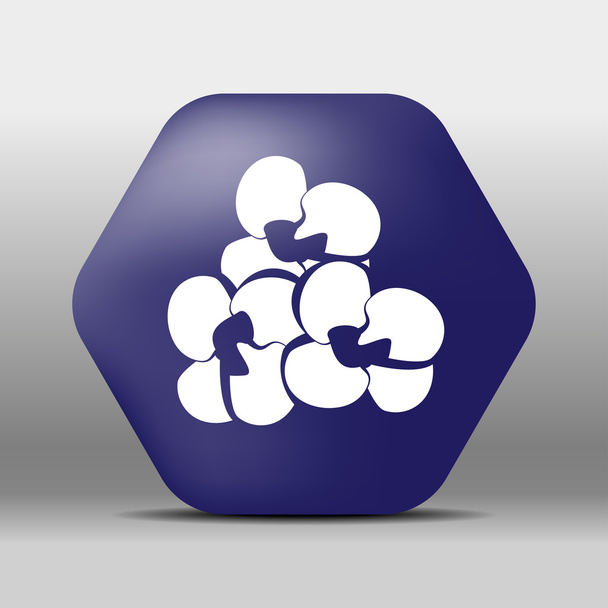 pipoca Ícone botão logotipo símbolo conceito de alta qualidade
 - Vetor, Imagem