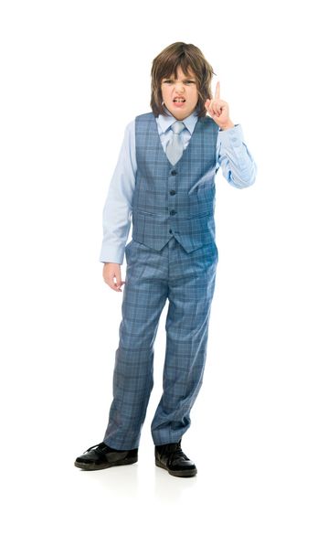 angry boy businessman scolding - Foto, immagini