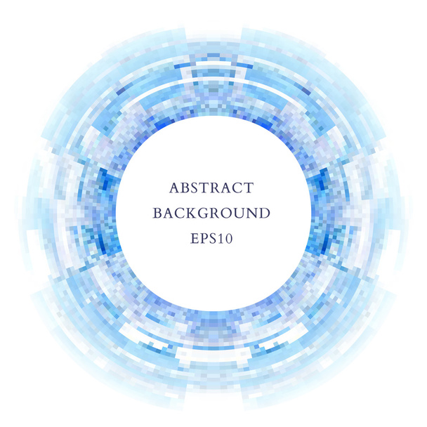 Abstract background with ring of geometric shapes. - Vector, afbeelding