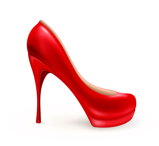 Ladies shoe, vector - Vecteur, image