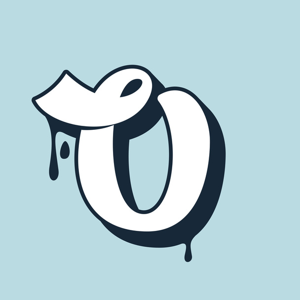 Логотип каліграфії літер U. Ручне написання
.  - Вектор, зображення
